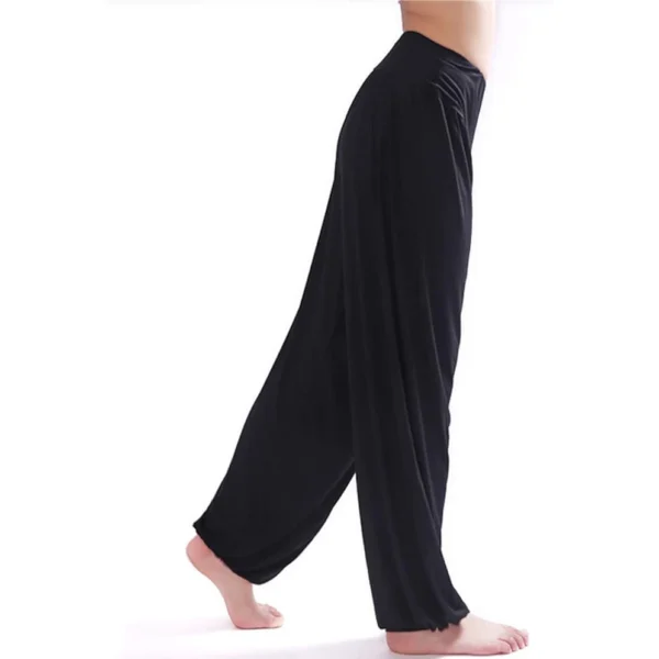 Calça Harém Feminina para Yoga Preta