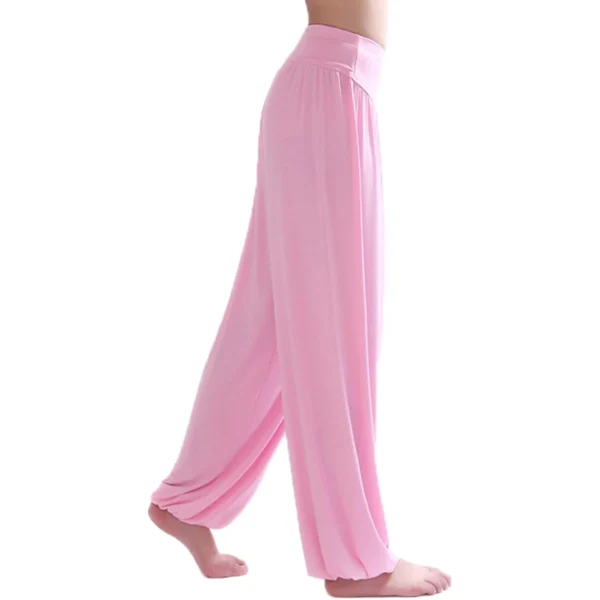 Calça Harém Feminina para Yoga Rosa