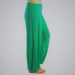 Calça Harém Feminina para Yoga Verde