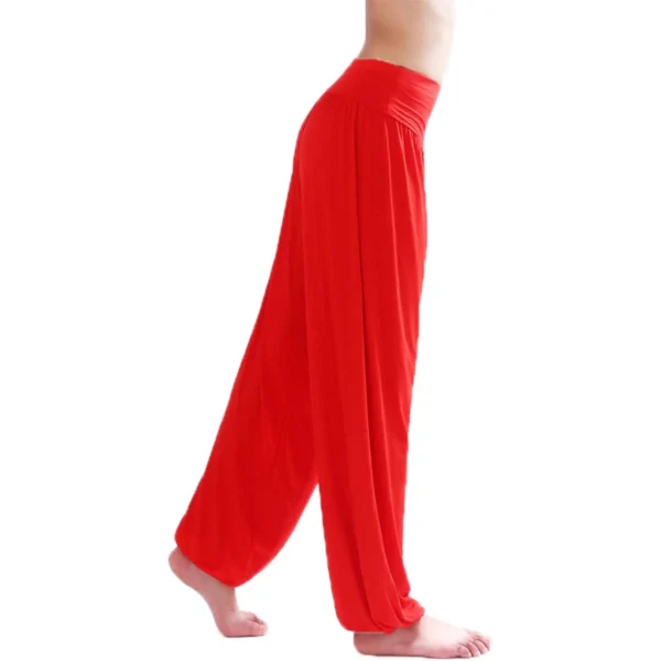 Calça Harém Feminina para Yoga Vermelho