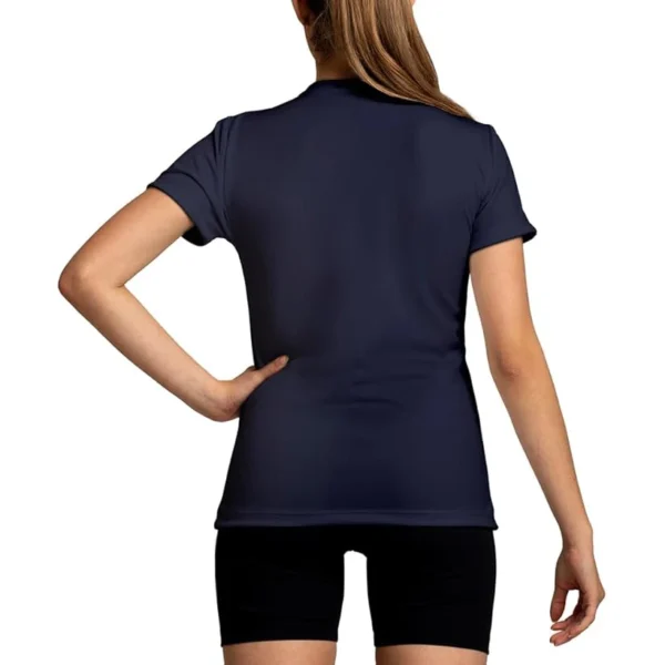 Camiseta para Yoga Dry Basic Azul Marinho