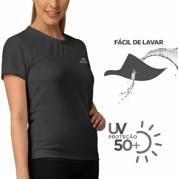 Camiseta para Yoga Dry Basic Chumbo