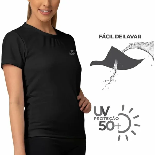 Camiseta para Yoga Dry Basic Preto