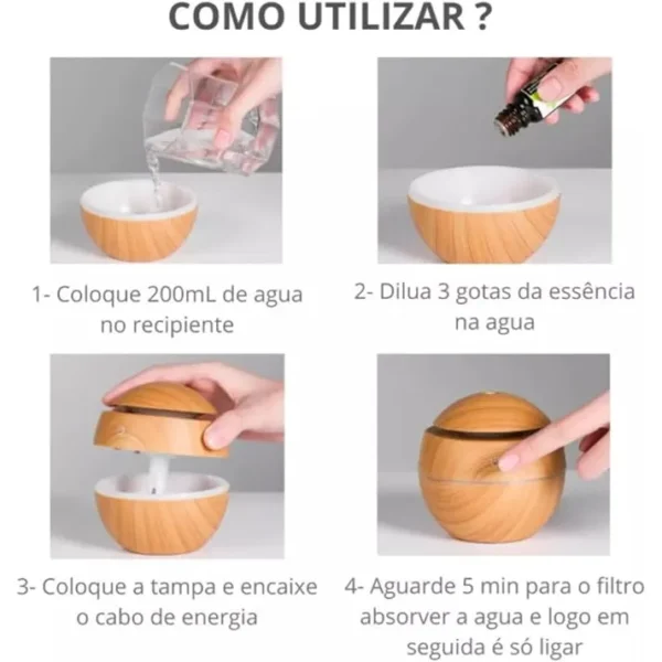 Difusor Aromatizador Umidificador de Ambiente