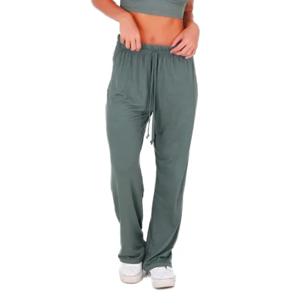 Kit 2 Calças De Yoga De Viscose Soltinha Pilates Comfy