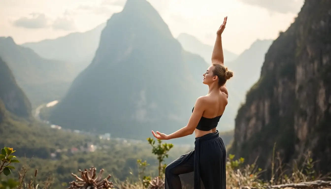 Prática de Hatha Yoga promovendo a autoconsciência