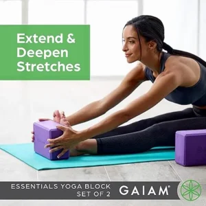 Blocos para Yoga Gaiam Roxo Escuro